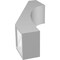 Ekena Millwork 5 1/2-in. W x 12-in. D x 24-in. H Westlake Architectural Grade PVC Knee Brace BRCP055X12X24WTL - alternate 3